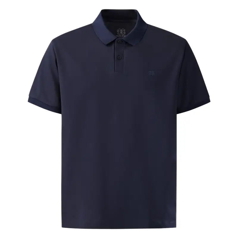 KOLON SPORT SS25 high-end business series casual fashion urban nautical style moisture-absorbent, quick-drying, breathable, skin-friendly, antibacterial, comfortable, soft and simple short-sleeved Polo shirt, men's style