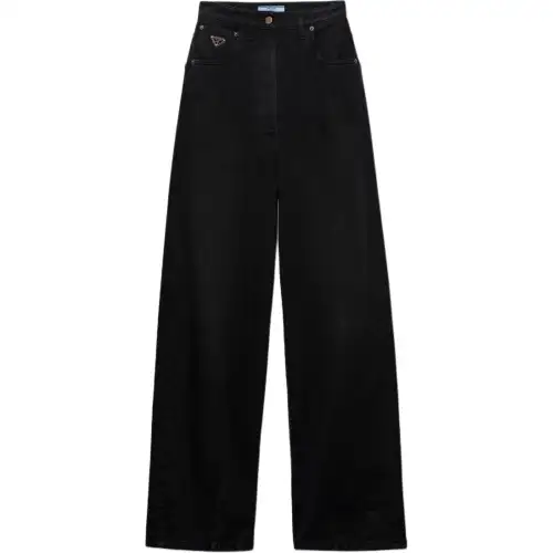PRADA Wide Leg Denim Jeans Women's