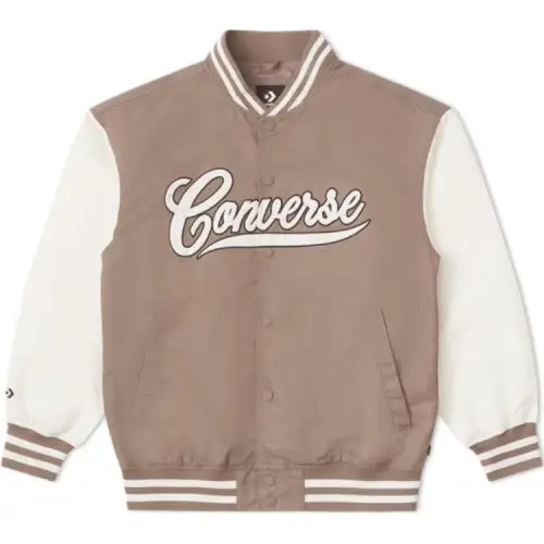 Converse Baseball Jacket Unisex Khaki
