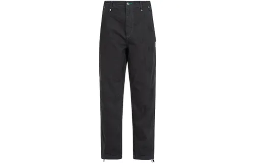 EVISU Casual Pants Men's Dark Gray Moderate Straight Fit Pants