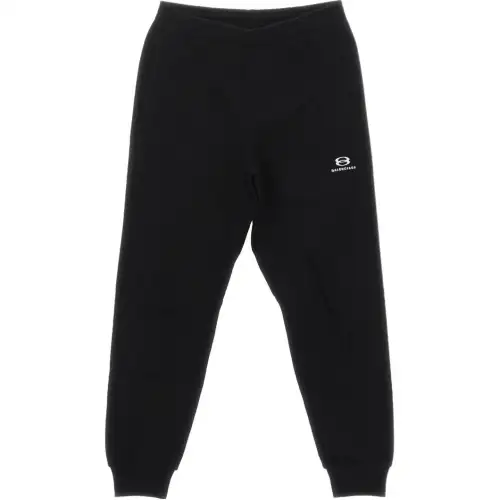 Balenciaga Knitted Sweatpants, Regular Fit Men's Black