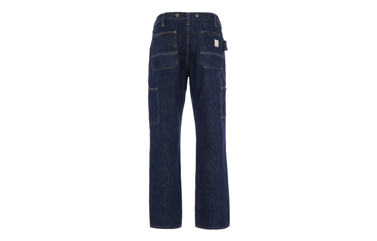 Carhartt 103890 HEAVYWEIGHT DOUBLE FRONT UTILITY LOGGER JEAN Jeans Relaxed Fit Men's BLUE/Blue