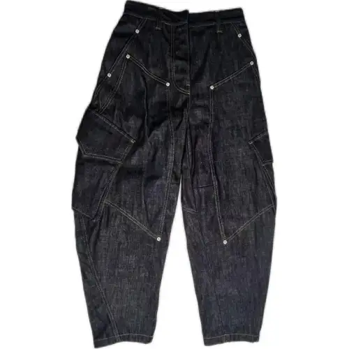LOEWE Jeans Unisex Dark Blue Moderate Tapered Pants