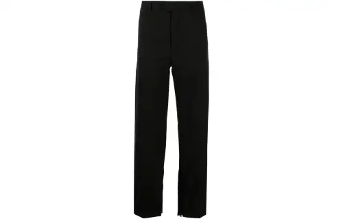 OFF WHITE Logo embroidered Tailored Straight Trousers