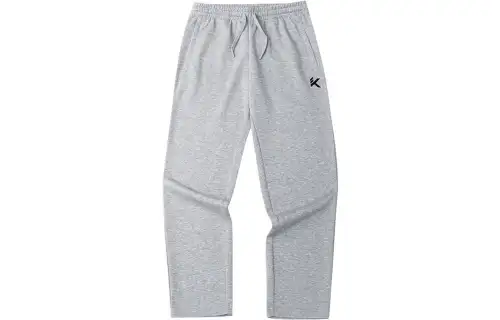ANTA Casual Pants Men's Gray Moderate Straight Fit Pants