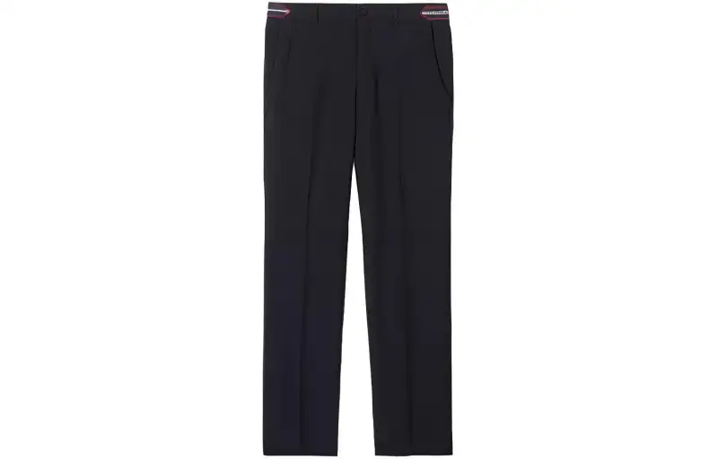 Burberry Casual Pants Men's Black Moderate Straight Fit Pants