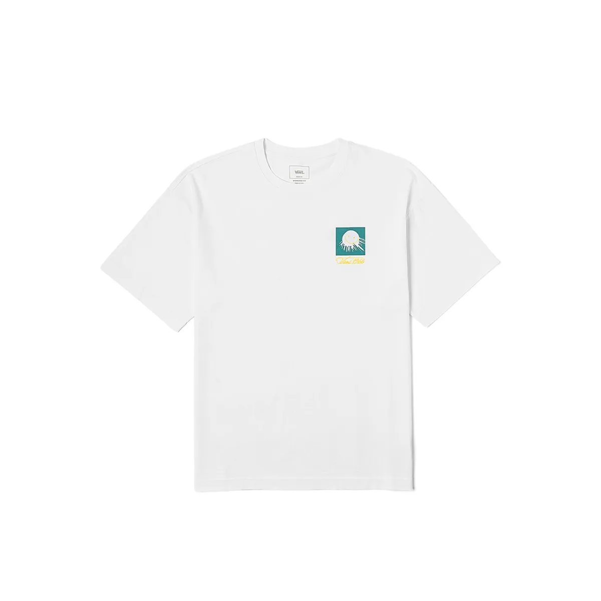 Vans T-Shirts Unisex White Crew Neck Moderate