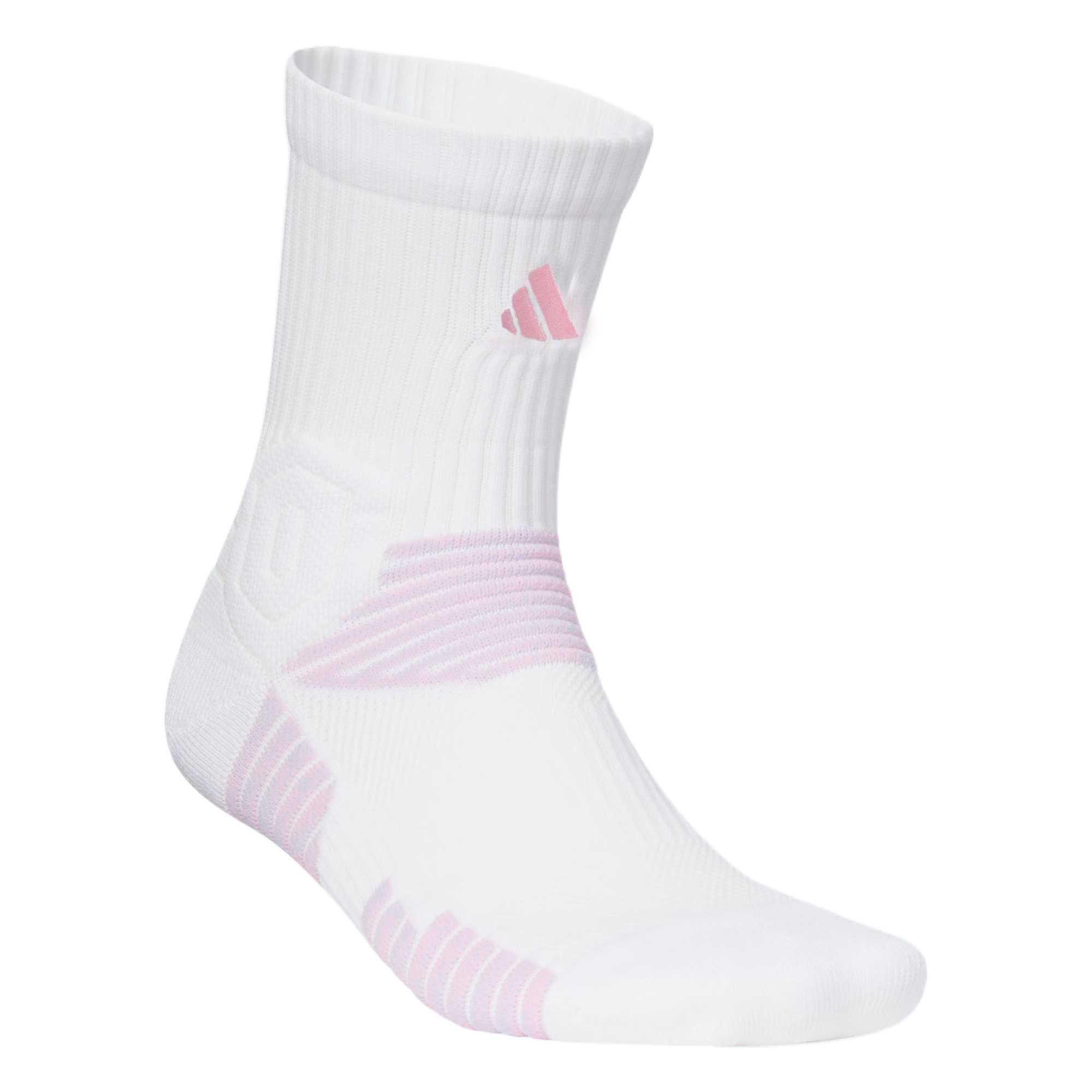 Adidas BASKETBALL CREW SELECT SOCKS Crew Socks Unisex 1 Pack White Pink