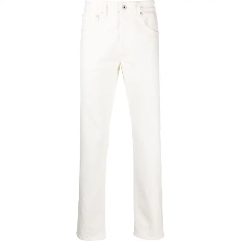 KENZO Logo Patch Straight Leg Denim Jeans