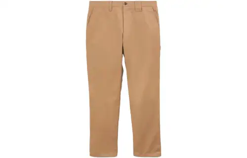 【Previous Season】logo-tag cotton straight-leg trousers