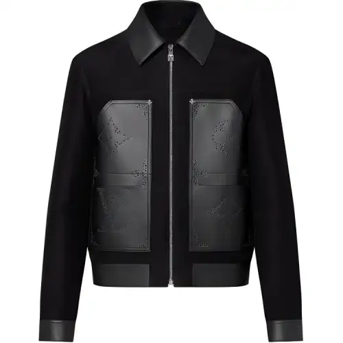 LOUIS VUITTON Monogram Mix Leather Workwear Blouson