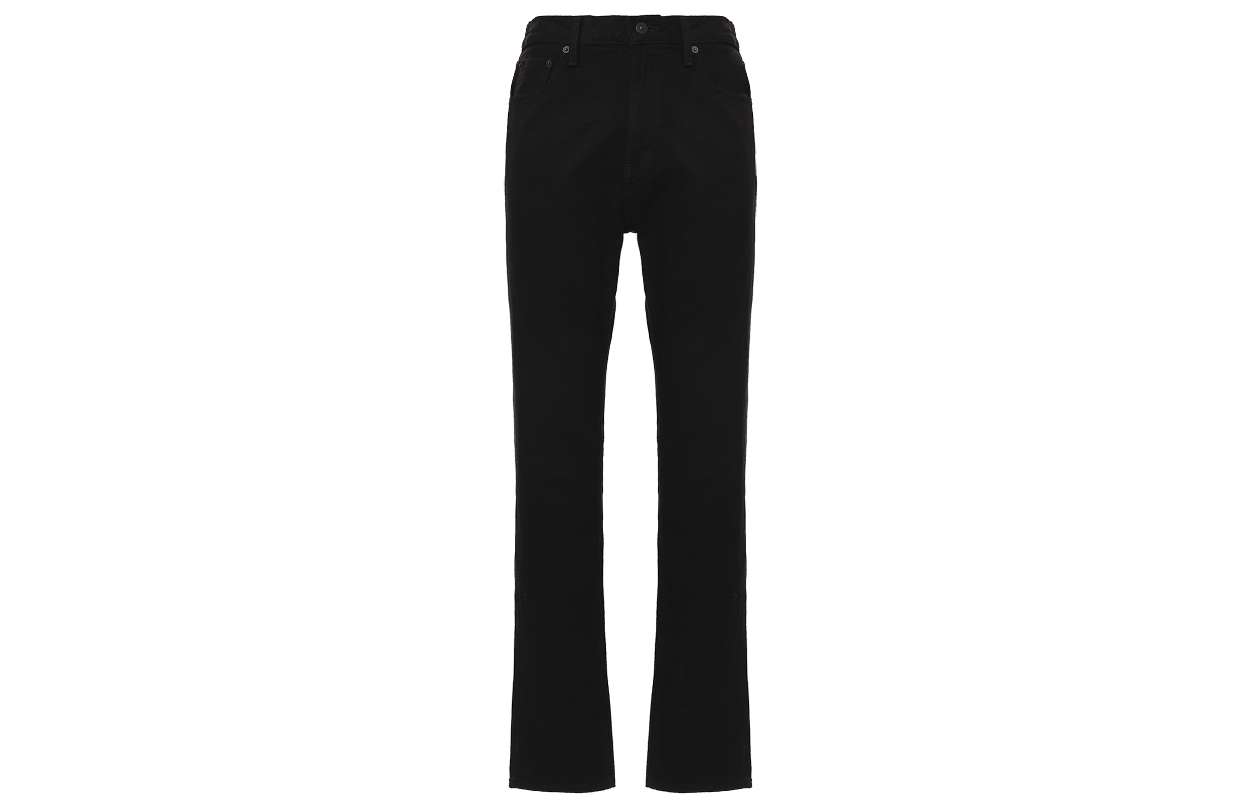 UNIQLO Uniqlo FW24 Denim Series Solid Color Comfortable Slim Versatile Jeans Men's Black