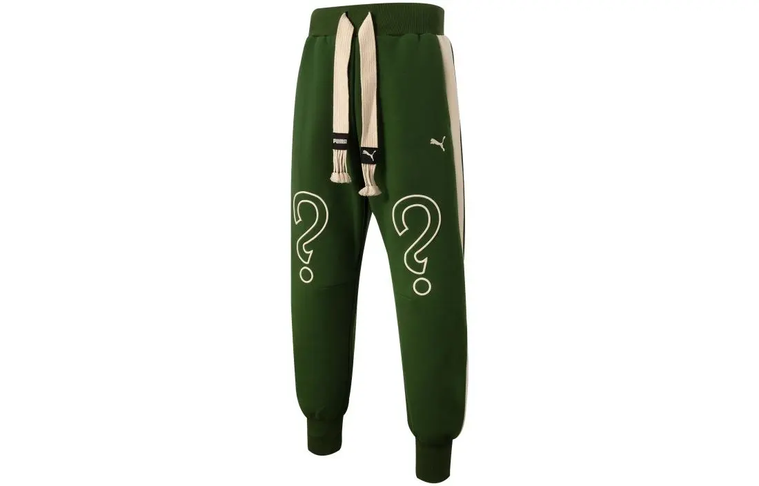 PUMA X Staffonly X Monopoly Casual Pants Unisex Mist Green Moderate Cuffed Pants