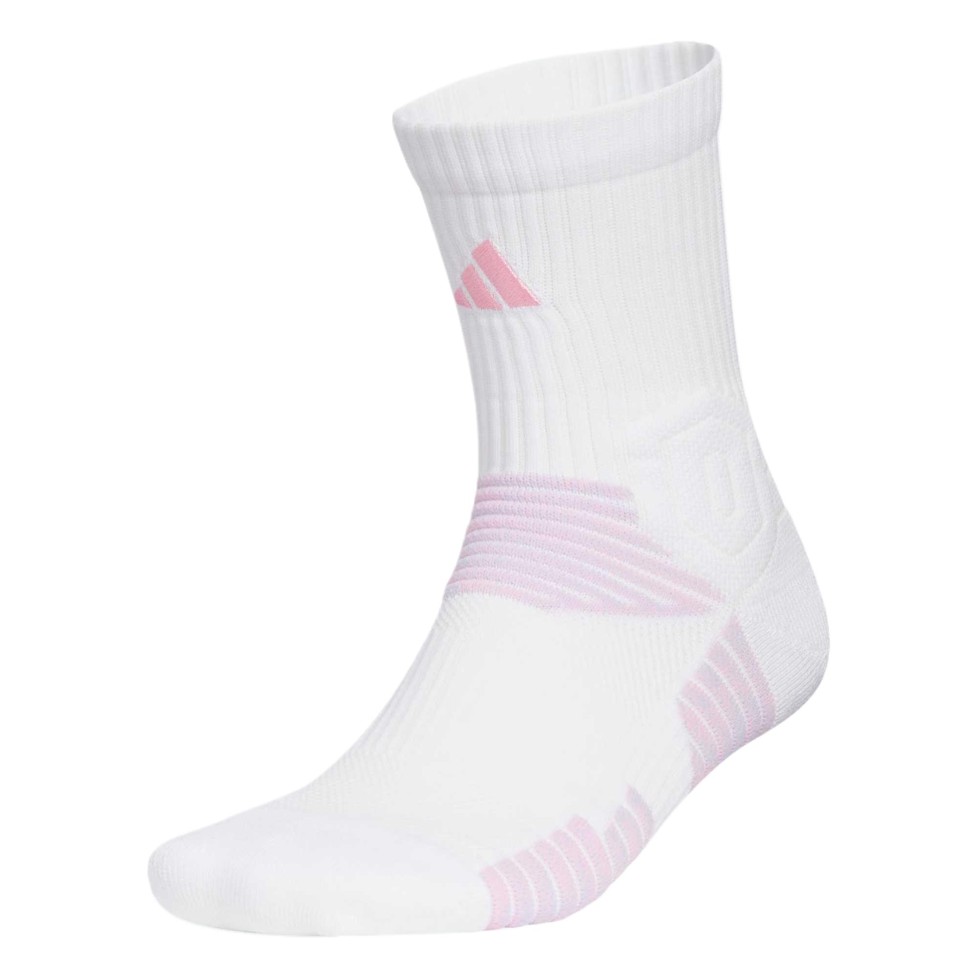 Adidas BASKETBALL CREW SELECT SOCKS Crew Socks Unisex 1 Pack White Pink