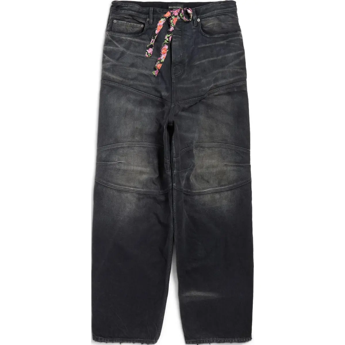 Balenciaga SS25 Jeans Regular Fit Men's Black