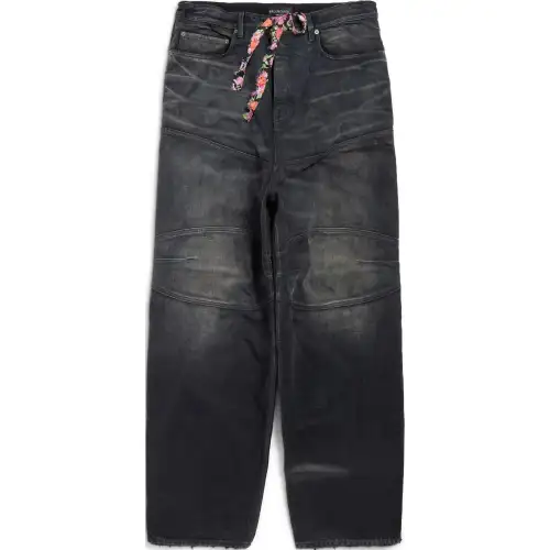 Balenciaga SS25 Jeans Regular Fit Men's Black