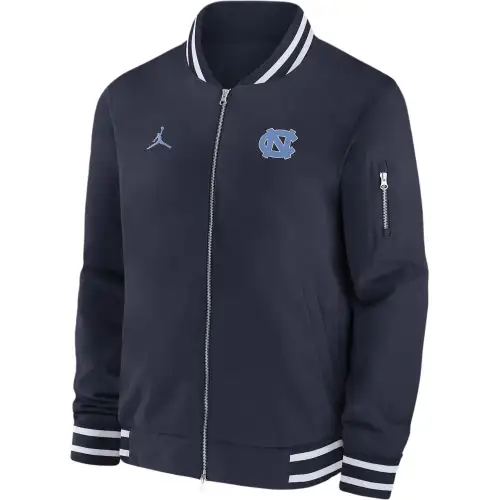 JORDAN North Carolina Tar Heels Sideline Men's Nike College Full-Zip Bomber Jacket