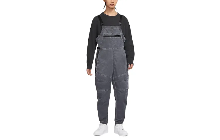 Nike SPORTSWEAR TECH PACK Jumpsuits Men's Coal Black Moderate Straight Fit Pants