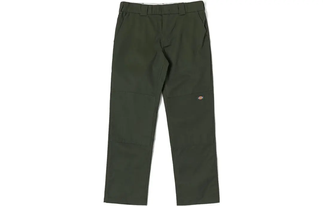 Dickies Casual Pants Unisex Olive Green Moderate Straight Fit Pants
