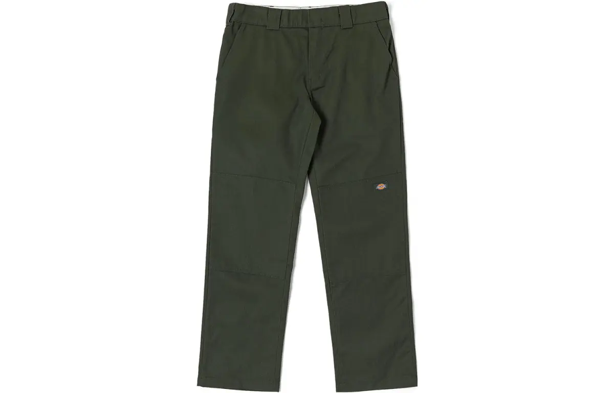 Dickies Jeans Unisex Olive Green Moderate Straight Fit Pants