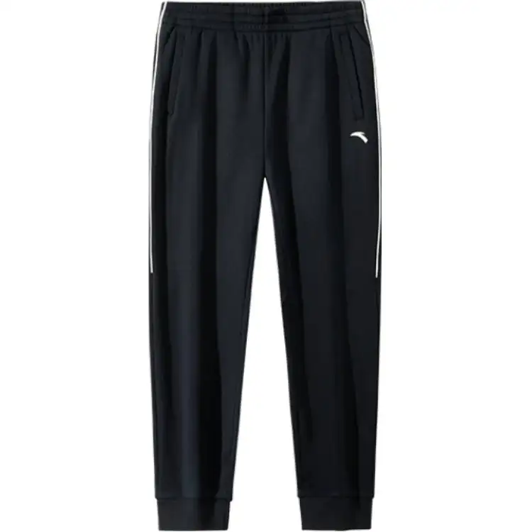 Anta Variety Training Collection Knitted Sweatpants Men's Basic Black