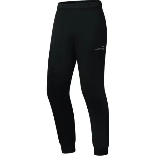 Li Ning Fitness Series Solid Color Mid Rise Comfortable And Breathable Fleece Lined Thermal Elastic Cuff Casual