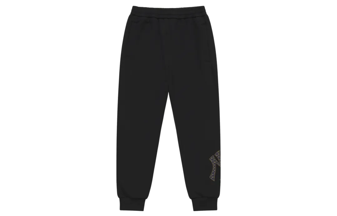 MLB MONOGRAM 24FW Knitted Sweatpants Unisex Black