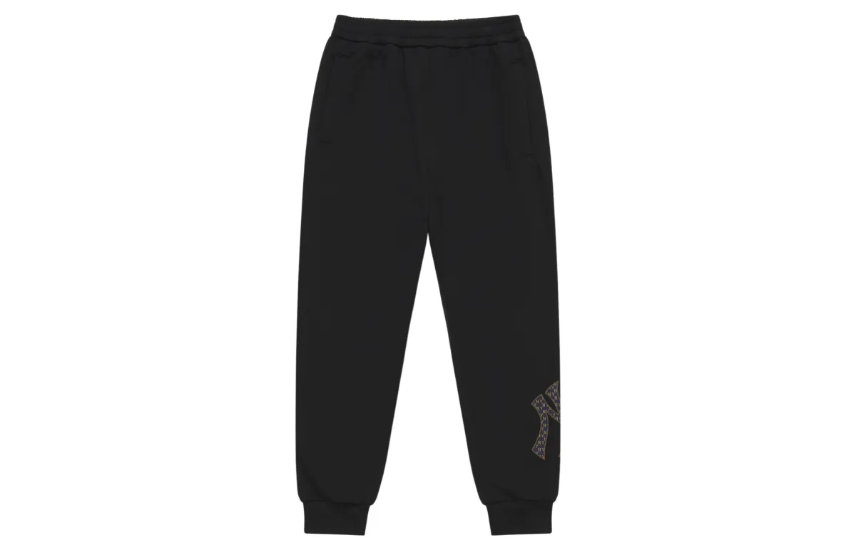 MLB MONOGRAM 24FW Knitted Sweatpants Unisex Black