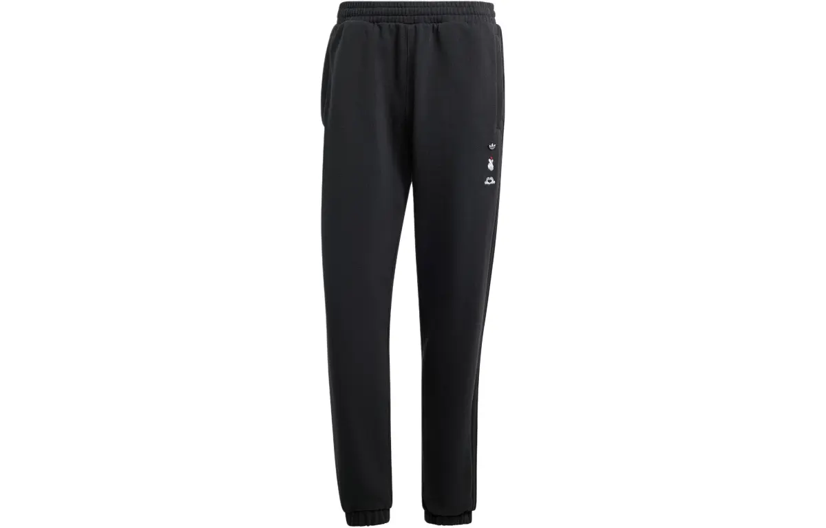 Adidas Originals Mickey Mouse Knitted Sweatpants Men's Black