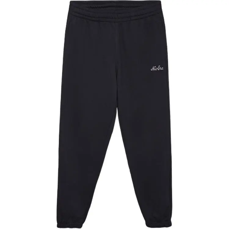 New Era FW24 Casual Comfort Cuffed Fleece Knitted Sweatpants Unisex Black