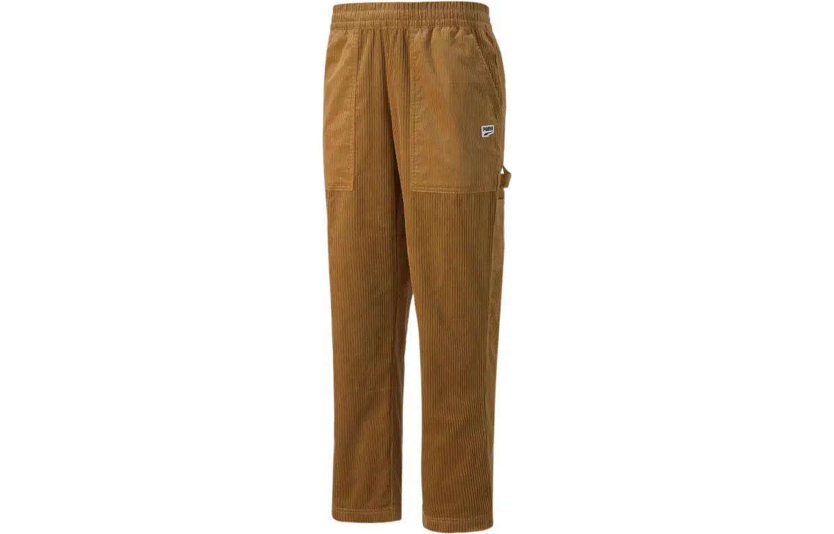PUMA Classics Mixtape Track Casual Pants Men's Brown Moderate Wide Leg Pants