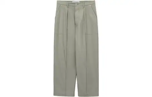 LOEWE Casual Pants Men's Matcha Green Moderate Straight Fit Pants