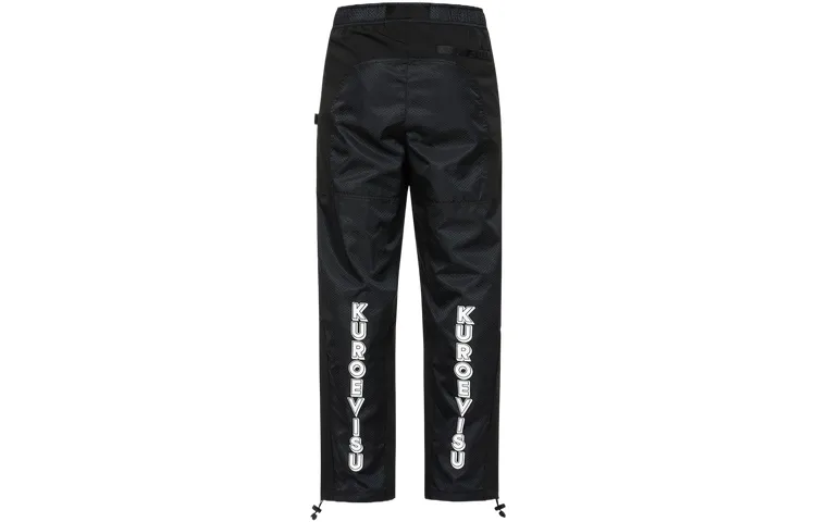 EVISU Casual Pants Men's Black Moderate Cuffed Pants