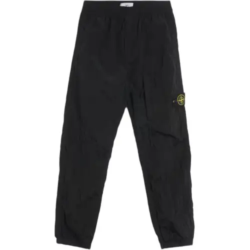 Stone Island logo-patch elasticated-waist track pants