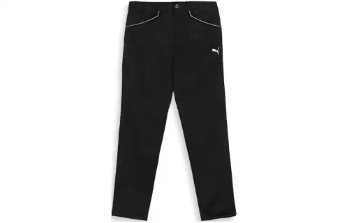 PUMA Casual Pants Men's Black Moderate Tapered Pants
