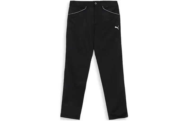 PUMA Casual Pants Men's Black Moderate Tapered Pants