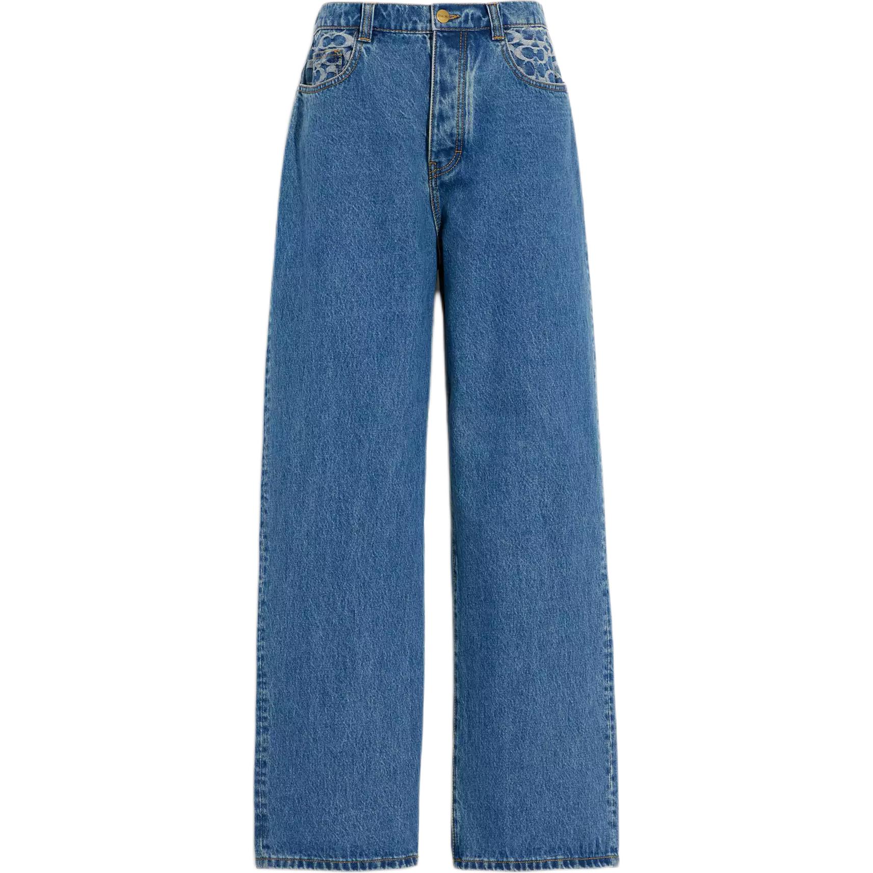 COACH SS23 Casual Pants Men's Light Indigo