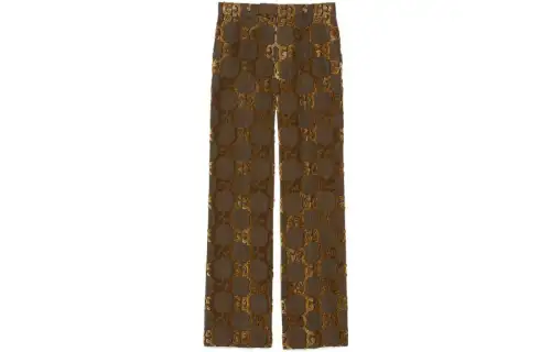 GUCCI Casual Pants Men's Khaki Moderate Straight Fit Pants