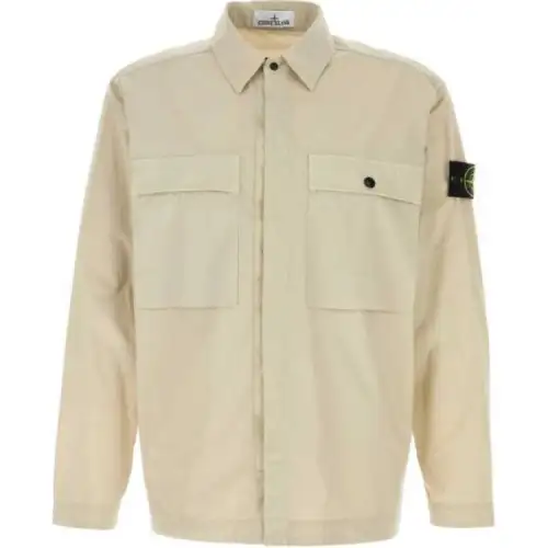 STONE ISLAND Logo Patch Overshirt