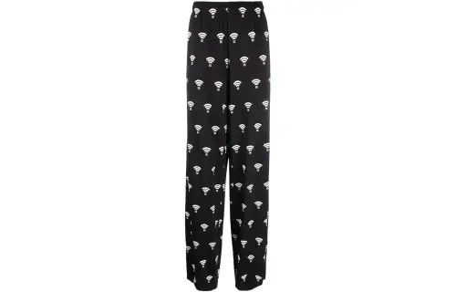 Vetements Casual Pants Men's Black Thin Straight Fit Pants