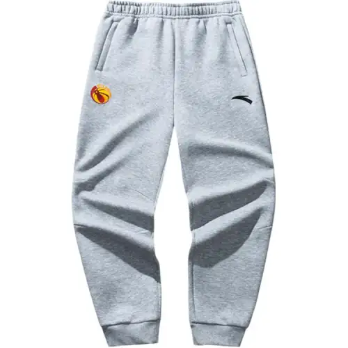 Anta Basketball Collection Knitted Sweatpants Men's CD28 Gray Heather Gray