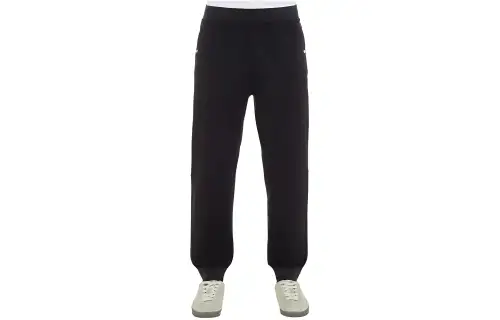 STONE ISLAND SS24 STELLINA Collection Knitted Sweatpants Men's Black
