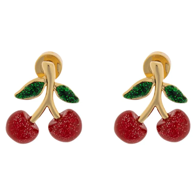 Coach Cherry Motif Earrings