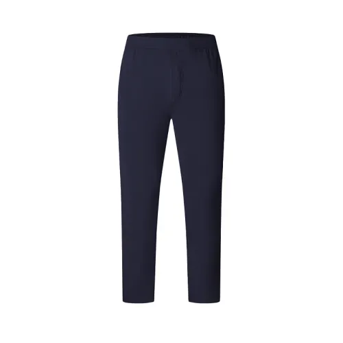 FILA Knitted Sweatpants Men's RD Royal Blue Moderate Skinny Pants