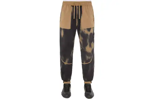 STONE ISLAND STONE ISLAND Hand Sprayed Casual Pants Men's Bark Color Moderate Cuffed Pants