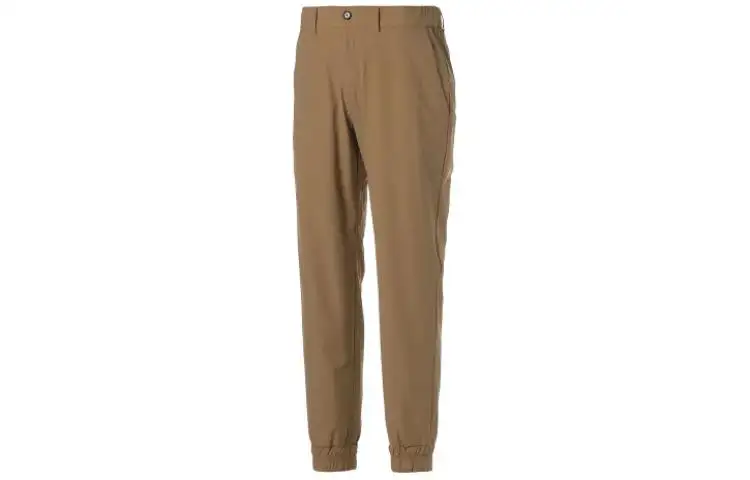 PUMA Casual Pants Men's Khaki Moderate Cuffed Pants