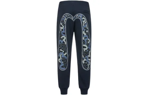 EVISU Casual Pants Men's Navy Blue