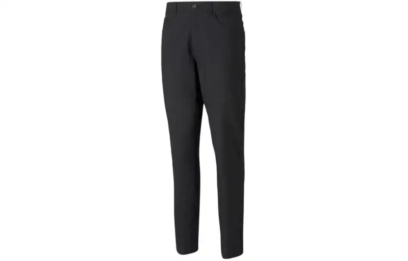PUMA CLASSICS Casual Pants Men's Black Moderate Straight Fit Pants