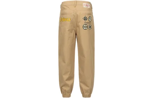 EVISU Casual Pants Men's Apricot Moderate Cuffed Pants