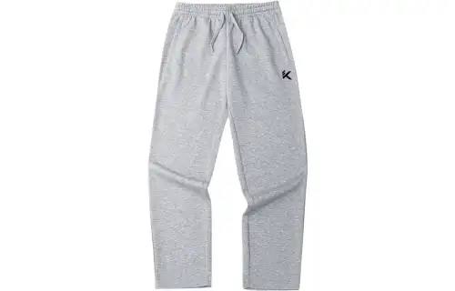 ANTA Casual Pants Men's Gray Moderate Straight Fit Pants